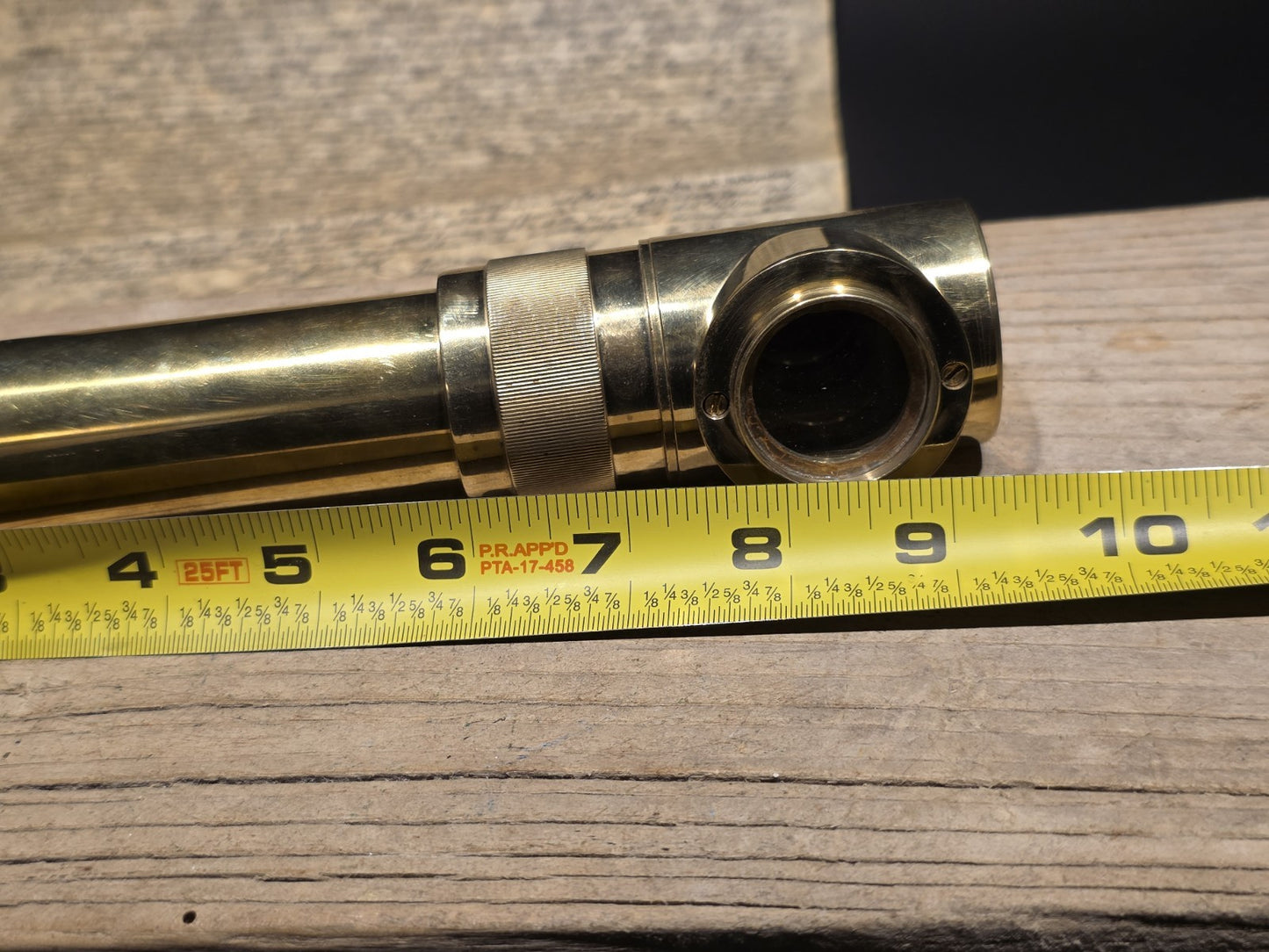 9 1/2" Antique Style Brass Portable Periscope Scope "see around the corner"