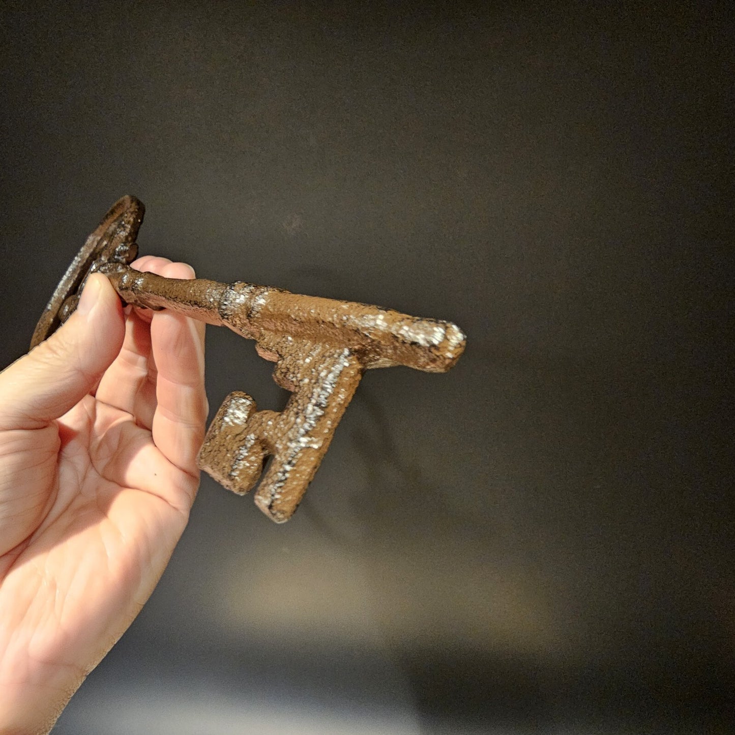 Antique Vintage Style Cast Iron Large Ornate Skeleton Key