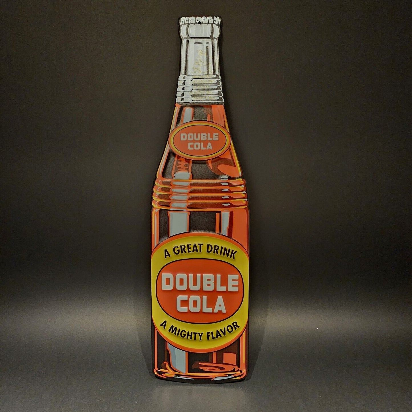 22" Vintage Style Metal Cola Drink Sign