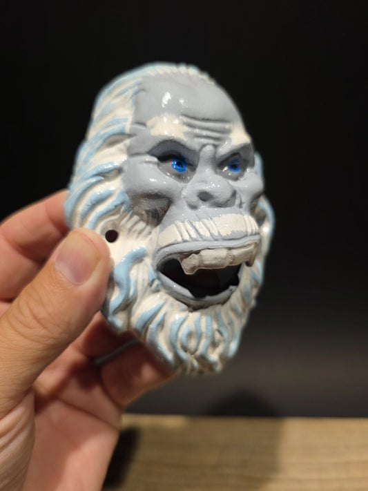 Antique Vintage Style Cast Iron Yeti Sasquatch Wall mount Bottle Opener