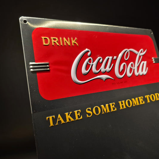 17" Coca-Cola Menu Board Chalkboard Sign Vintage Style Coke Advertising Display