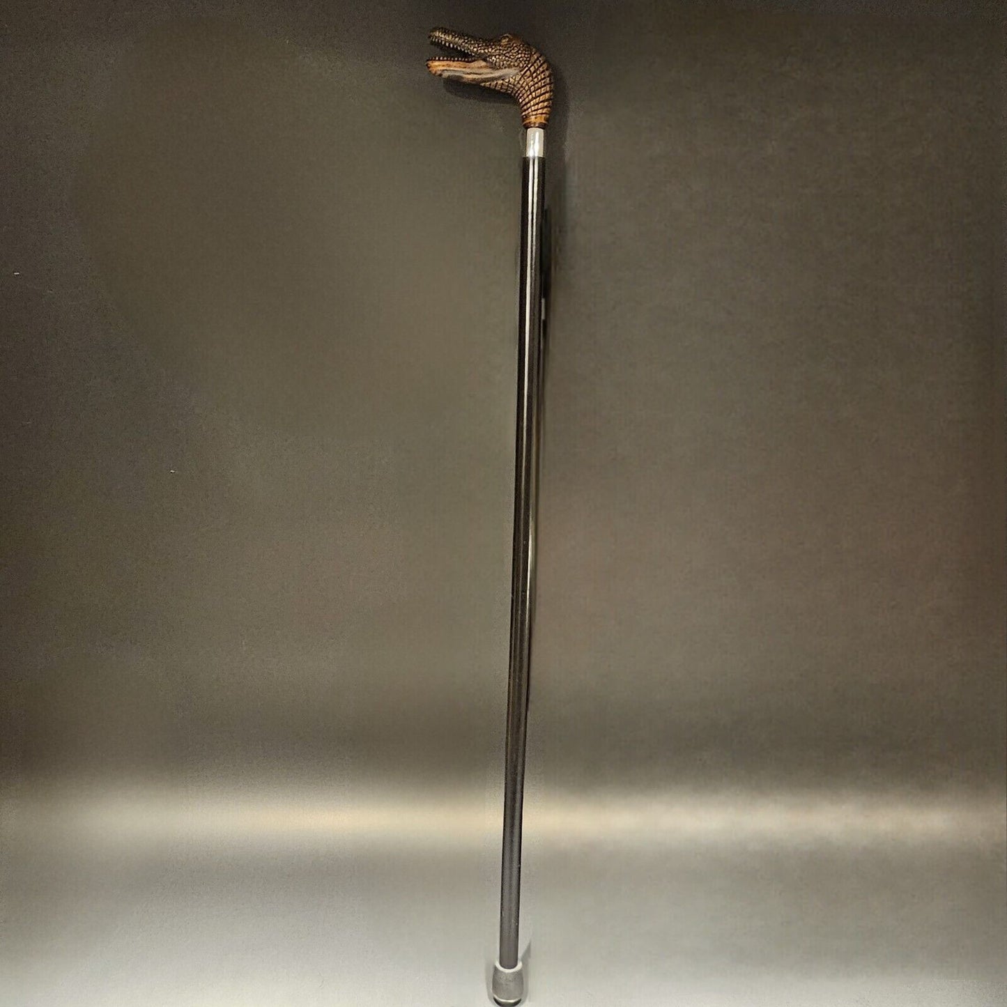 36" Antique Style Gator Head Walking Stick Cane