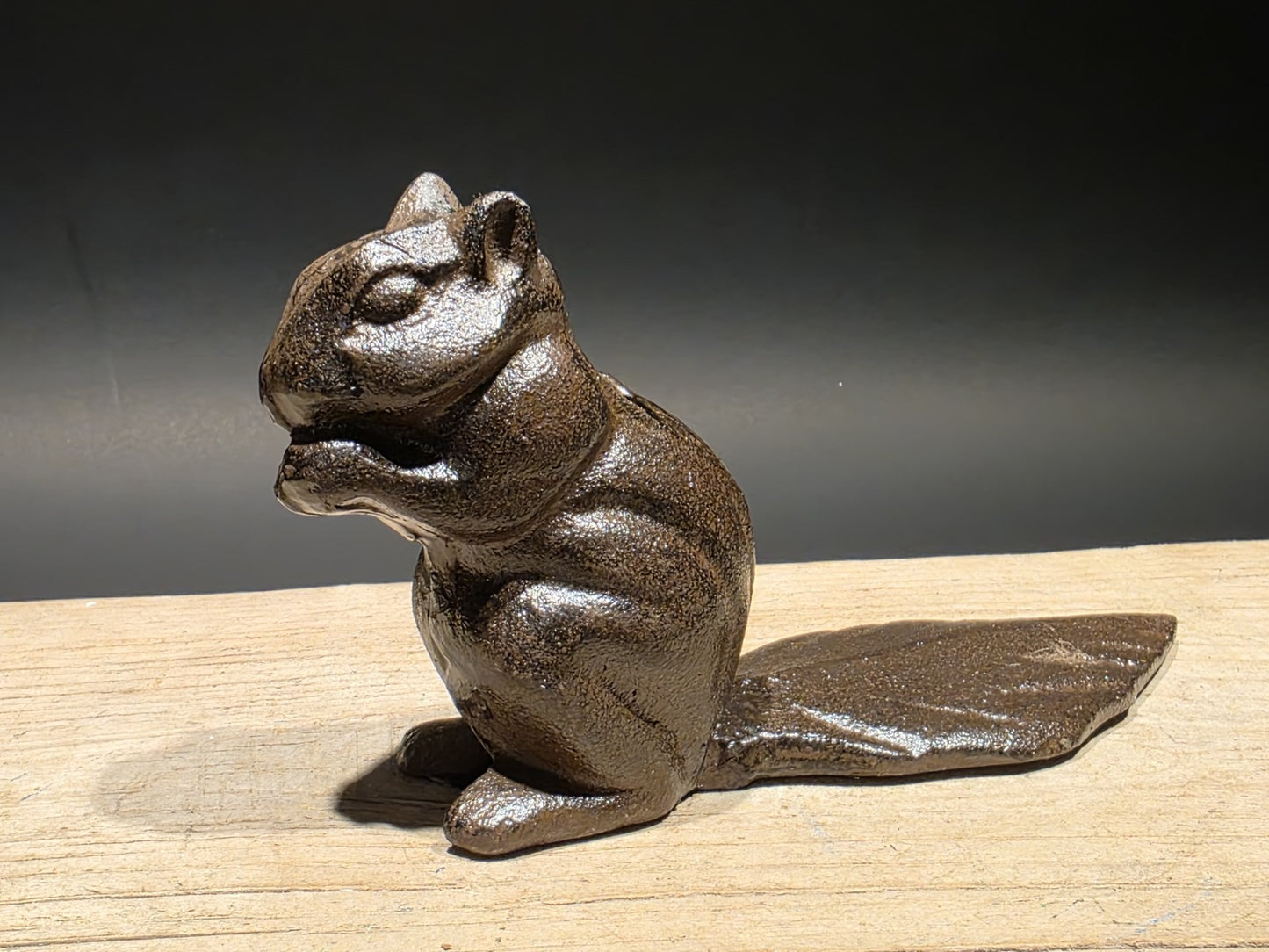 Antique Vintage Style Cast Iron Squirrel Door Stop Wedge