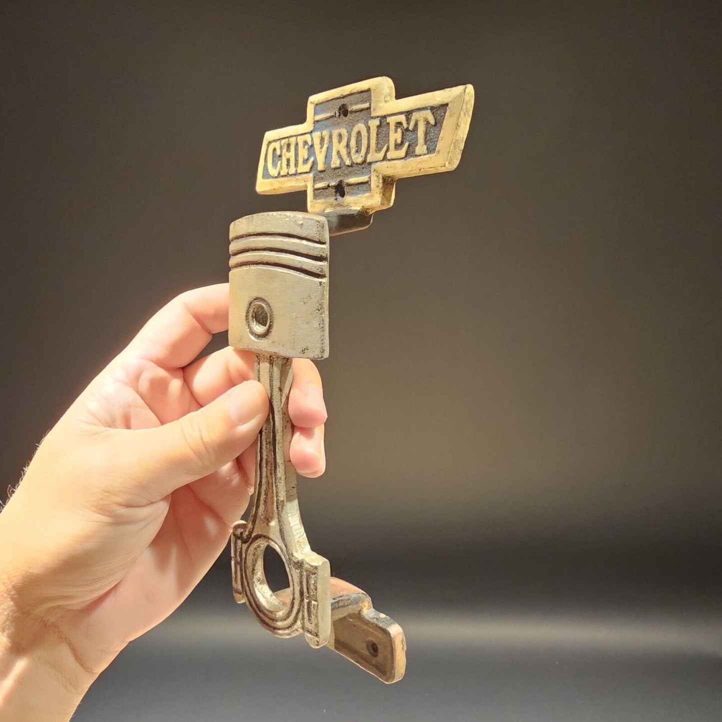 9 3/4" Antique Style Cast Iron Chevrolet Door Gate Handle