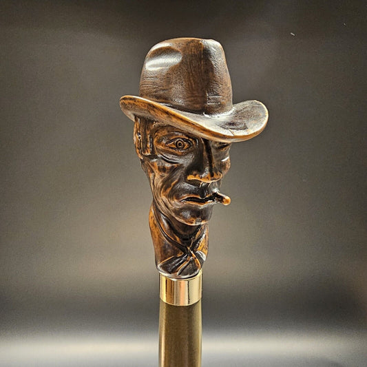 36" Antique Style Cigar Man Walking Stick Cane