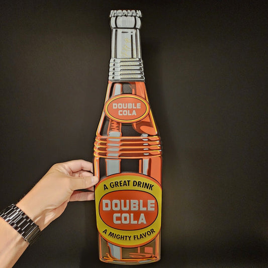 22" Vintage Style Metal Cola Drink Sign