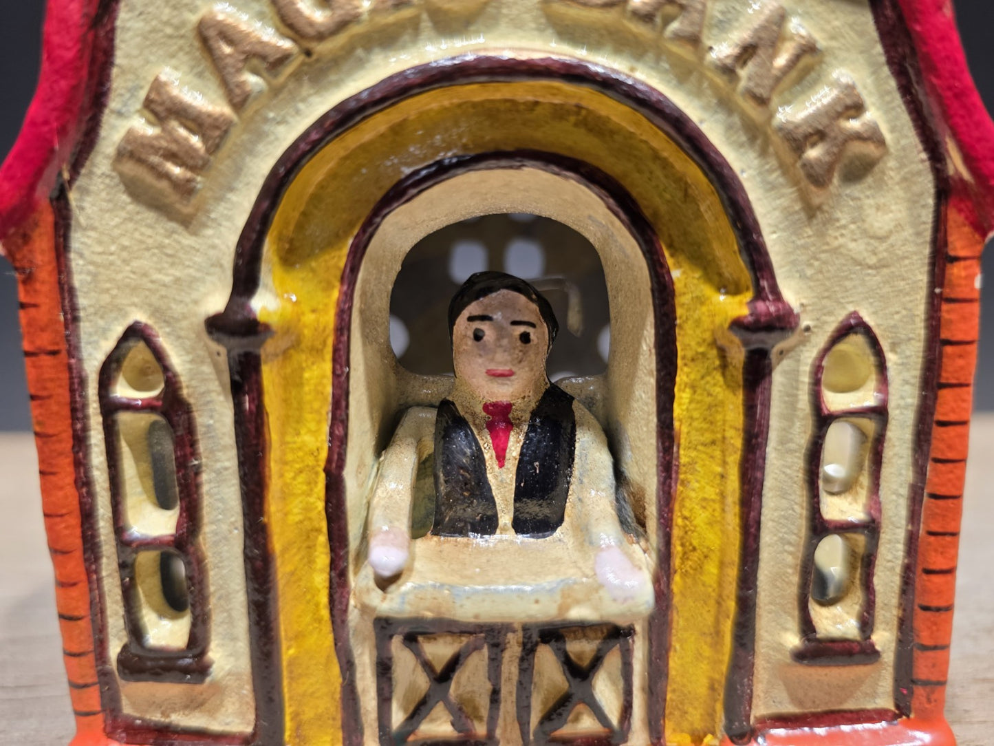 Antique Style Cast Iron Magic Coin Bank