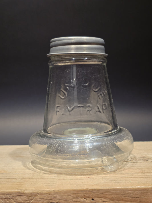 6 1/2" Antique Vintage Style Table Top Blown Glass Fly Wasp Insect Trap Catcher