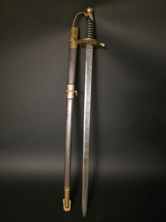 Antique Style Fayetteville Armory Civil War Officers Confederate CS Sword