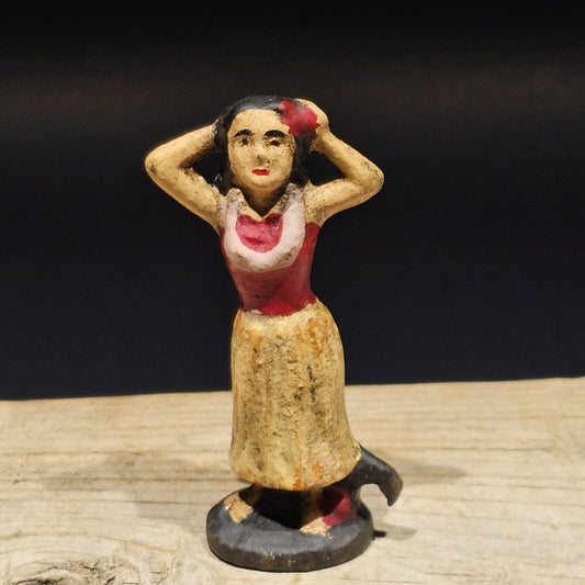 Antique Vintage Style Cast Iron Hula Dancer Bottle Opener