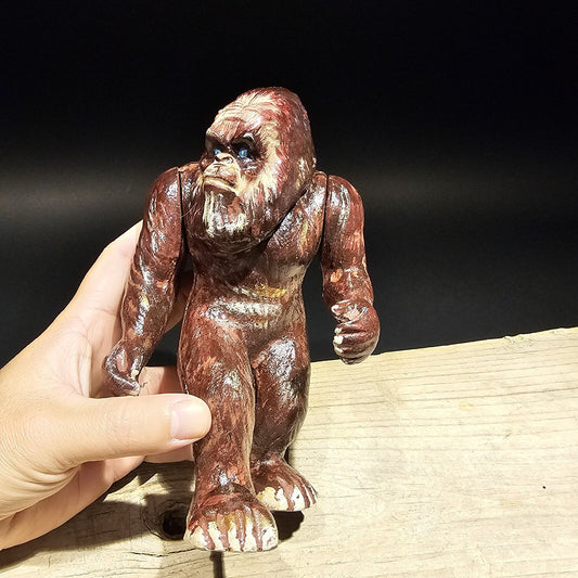 7 1/2" Antique Style Cast Iron Big Foot Sasquatch Coin Bank