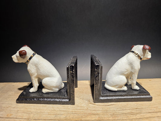 Pair of Cast Iron Nipper Dog Bookends