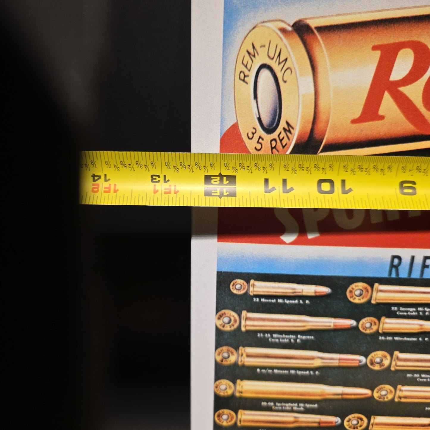 Remington Sporting Cartridges Tin Sign – Rifle Pistol Ammunition Advertising