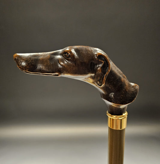 36" Antique Style Greyhound Dog Walking Stick Cane