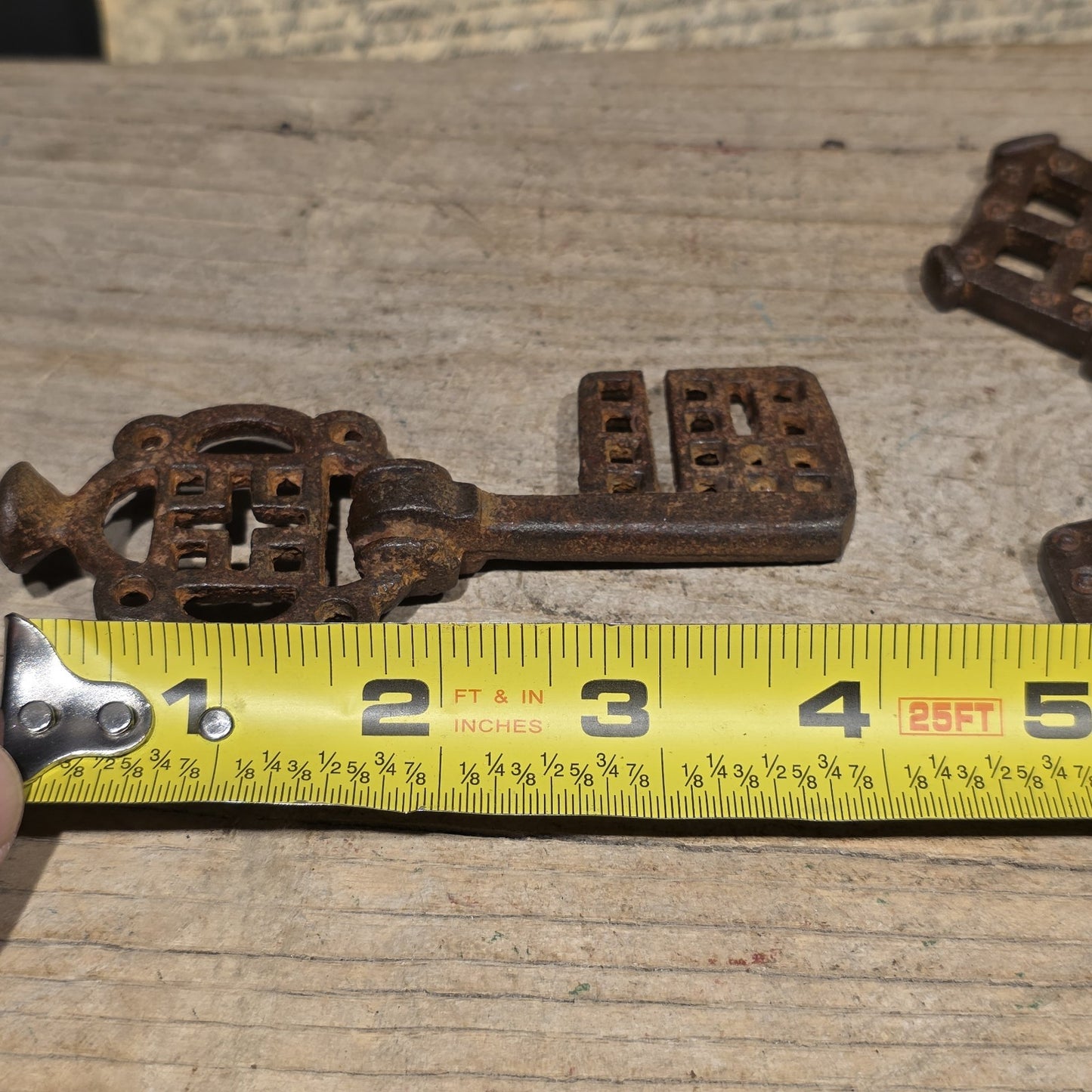 Antique Style Large Iron Skeleton Key Collection Set of 5