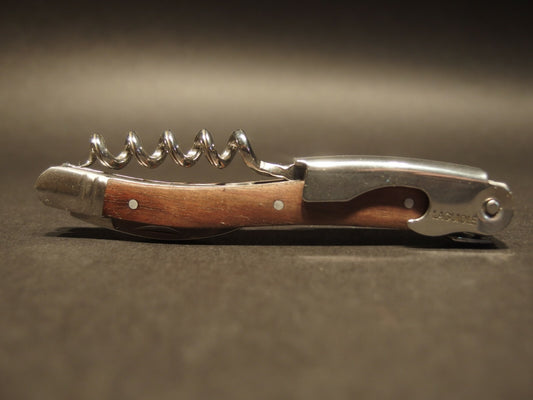 Laguiole Corkscrew with Walnut Wood Handles Vintage Style