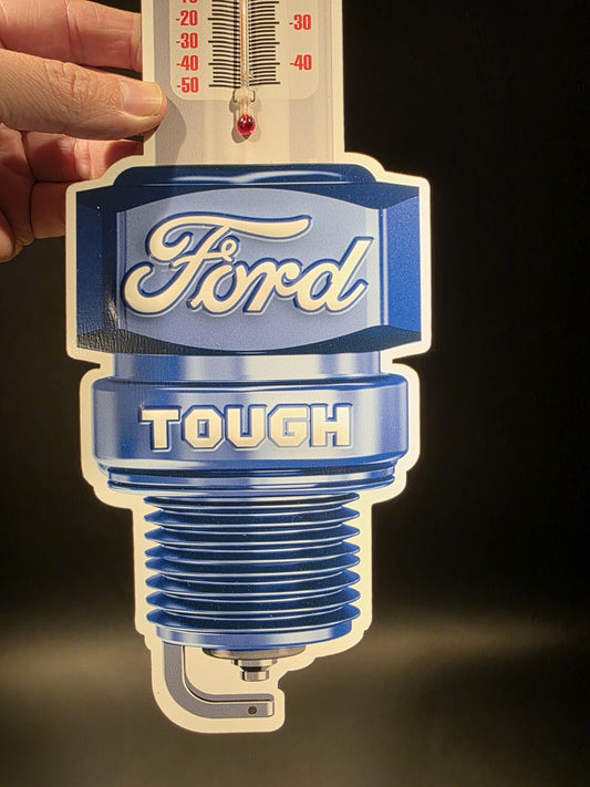 17 1/2 " Metal Vintage Style Ford Thermometer Sign