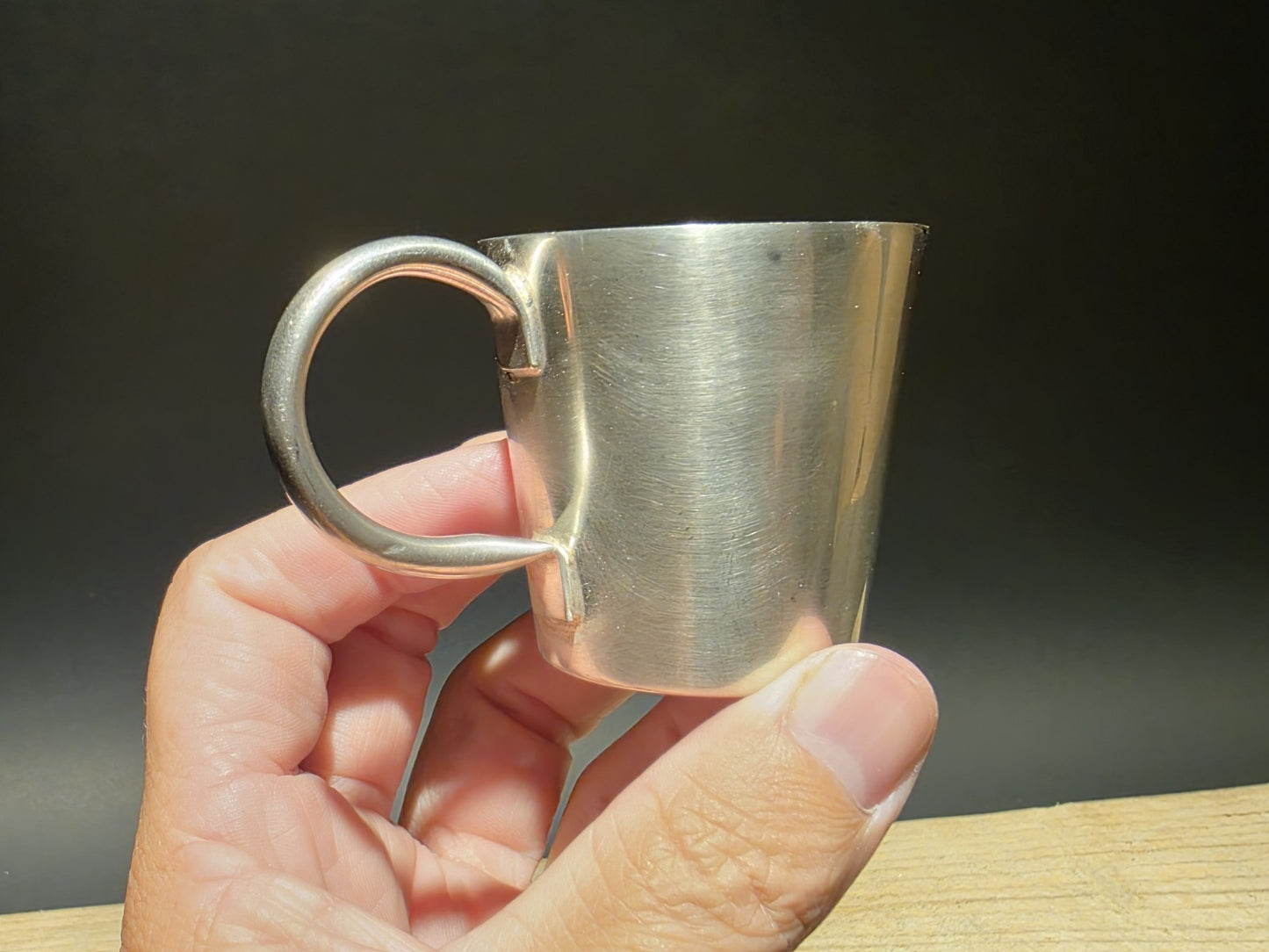 Vintage Style Metal Royal Navy Rum Cup Shot Glass Mug