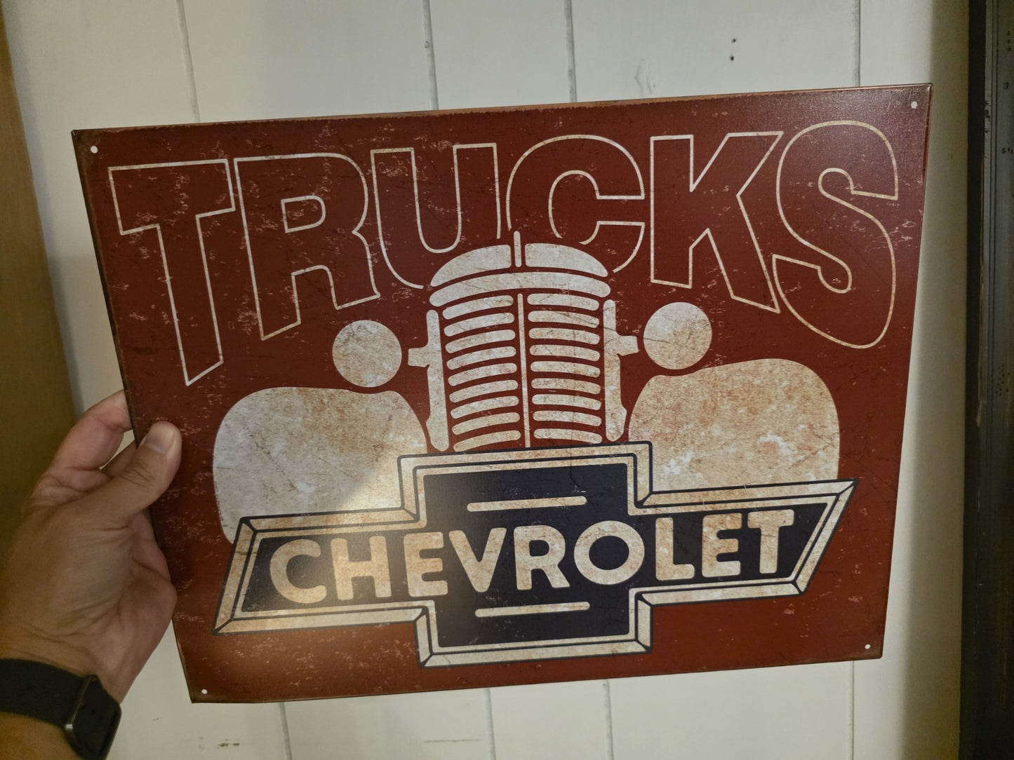 Metal Vintage Style Chevrolet Trucks Sign
