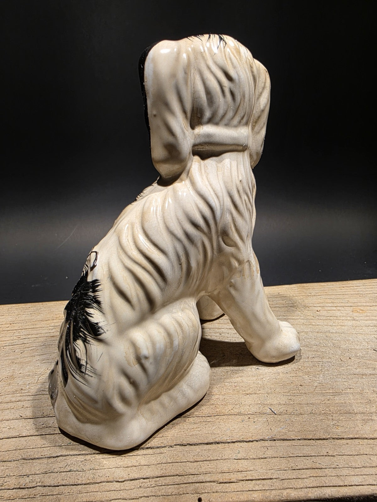 8" Antique Vintage Style Staffordshire Spaniel Dog Figurine