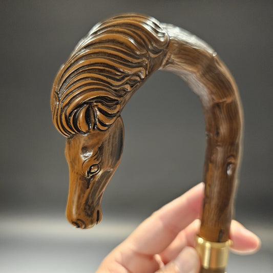 36" Antique Style Horse Head Walking Stick Cane