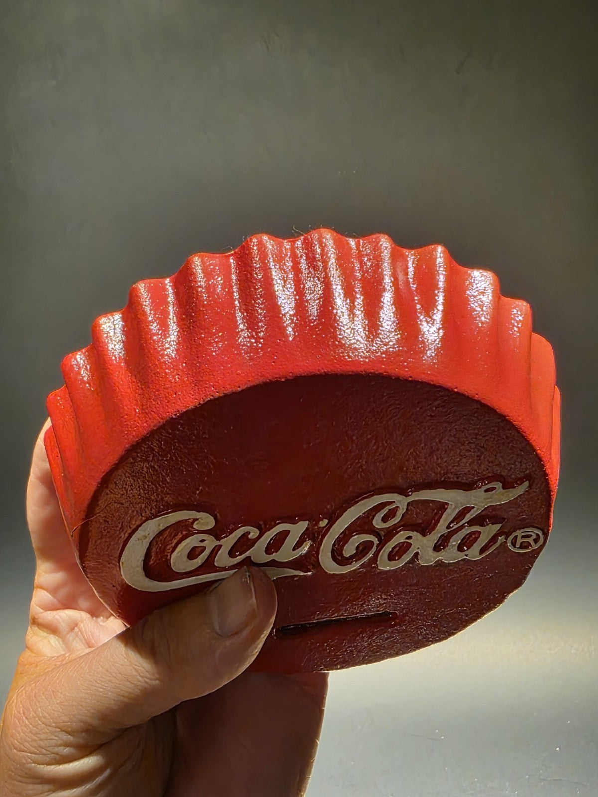 Antique Vintage Style Cast Iron Coca Cola Bottle Cap Coin Bank Atlanta Ga.