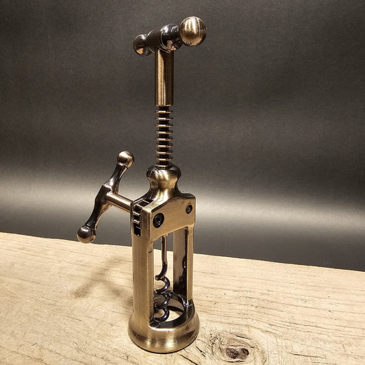 Antique Vintage Style Rack & Pinion Kings Corkscrew Wine Bottle Opener Gift