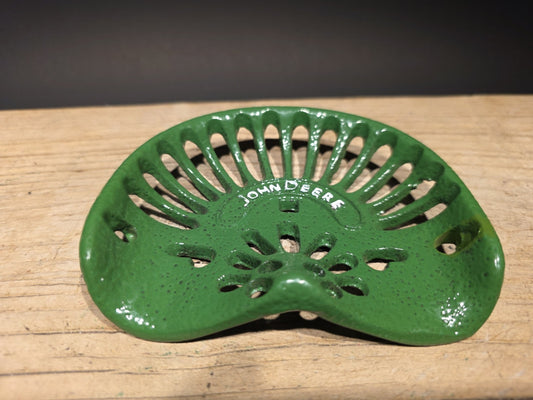 5" Antique Vintage Style Cast Iron John Deere Miniature Tractor Seat Sample