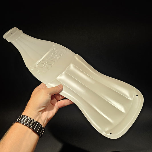 22" Vintage Style Metal Die Cut Coca Cola Bottle Sign