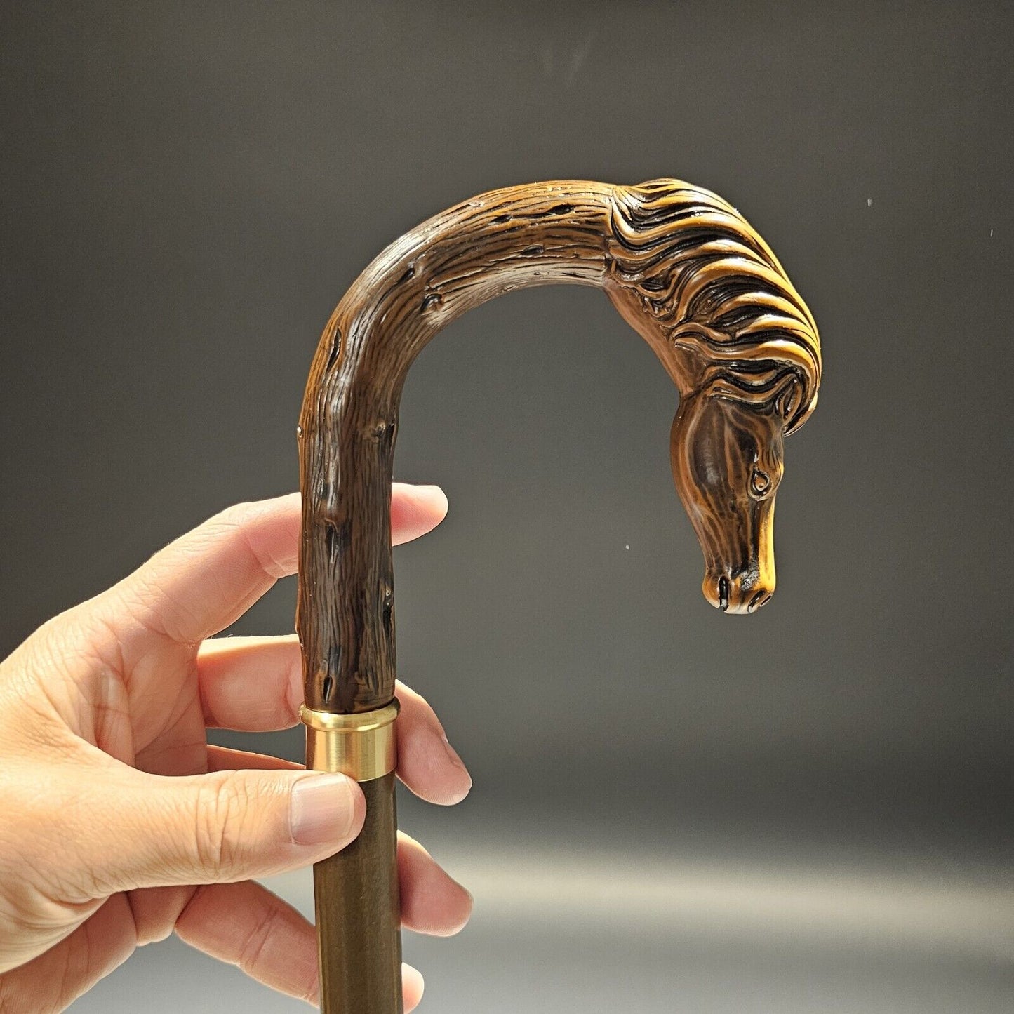 36" Antique Style Horse Head Walking Stick Cane