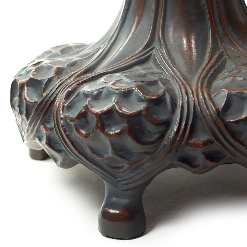 35.5'' Rose Bush Tiffany-Style Stained Glass Table Lamp