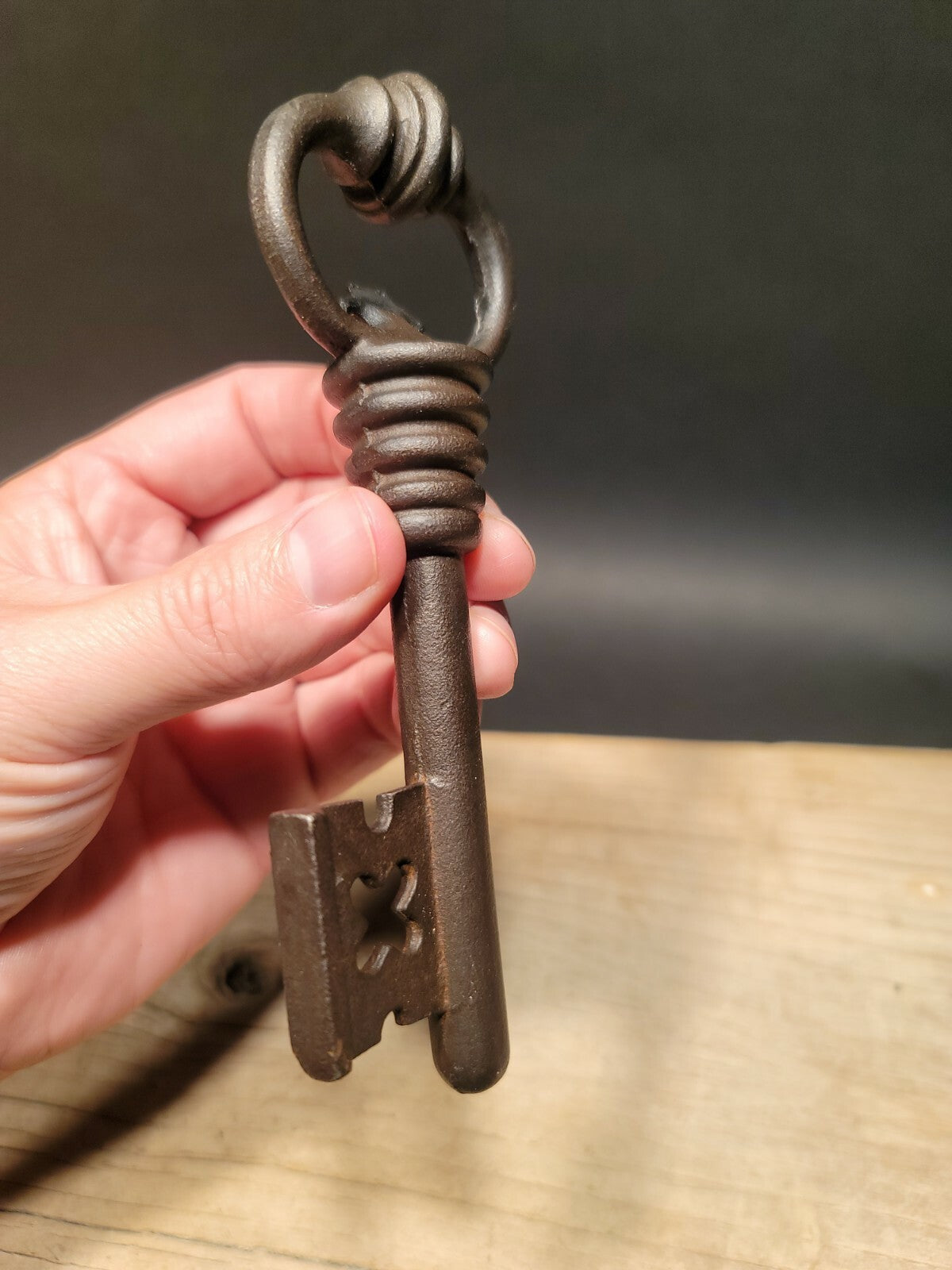6 1/8" Antique Style Iron Large Skeleton Key