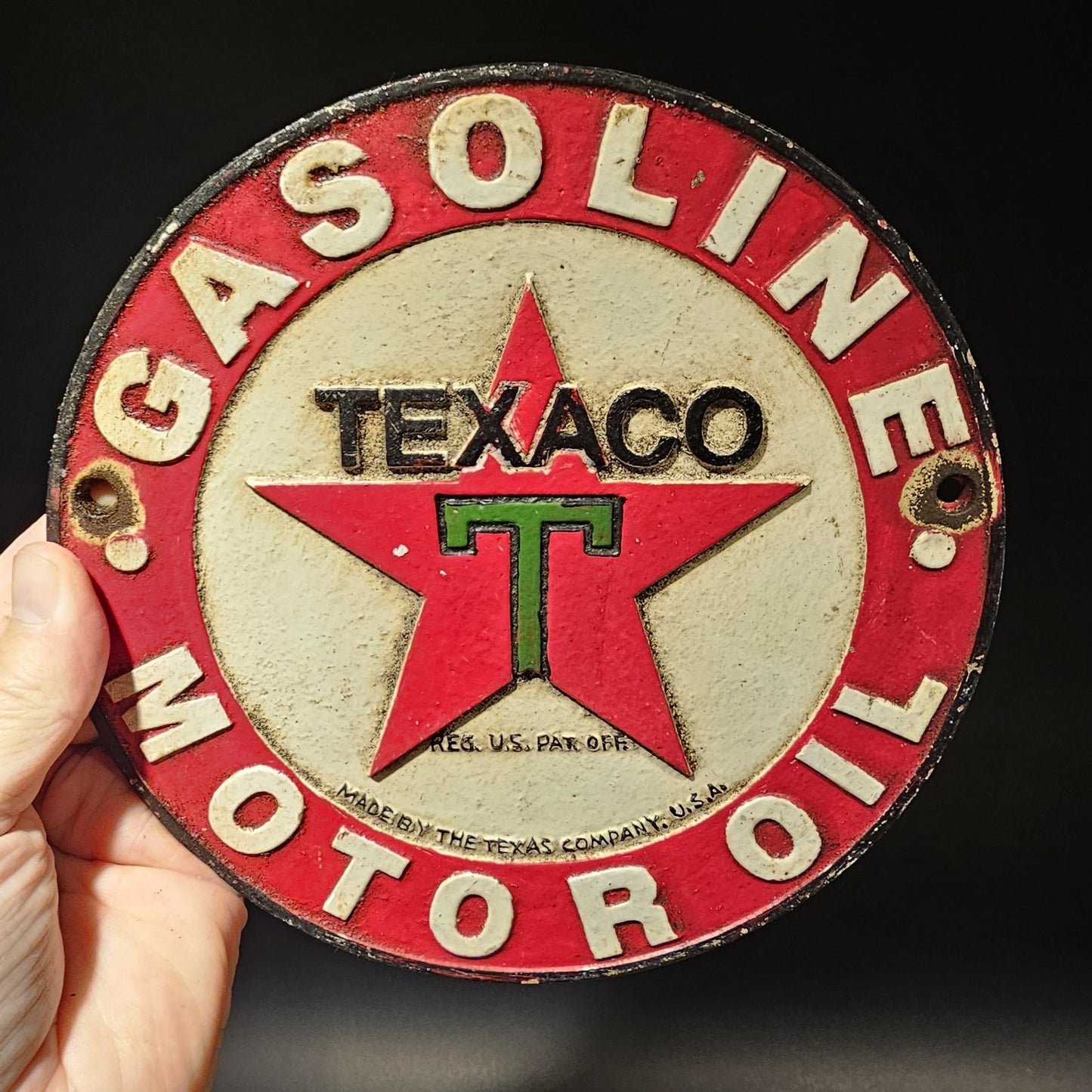 8" Antique Vintage Style Round Metal Sign Plaque