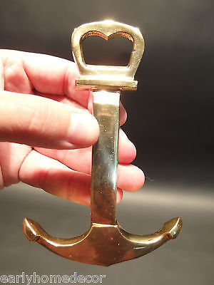 Vintage Antique Style Brass Nautical Ships Boat Anchor Wine Beer
