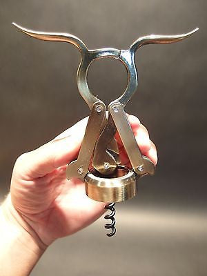 Antique Vintage Style Empire Double Lever Corkscrew Wine Bottle Opener - Early Home Decor