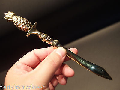 Vintage Antique Style Brass Nautical Pineapple letter opener Tropical Desk - Early Home Decor