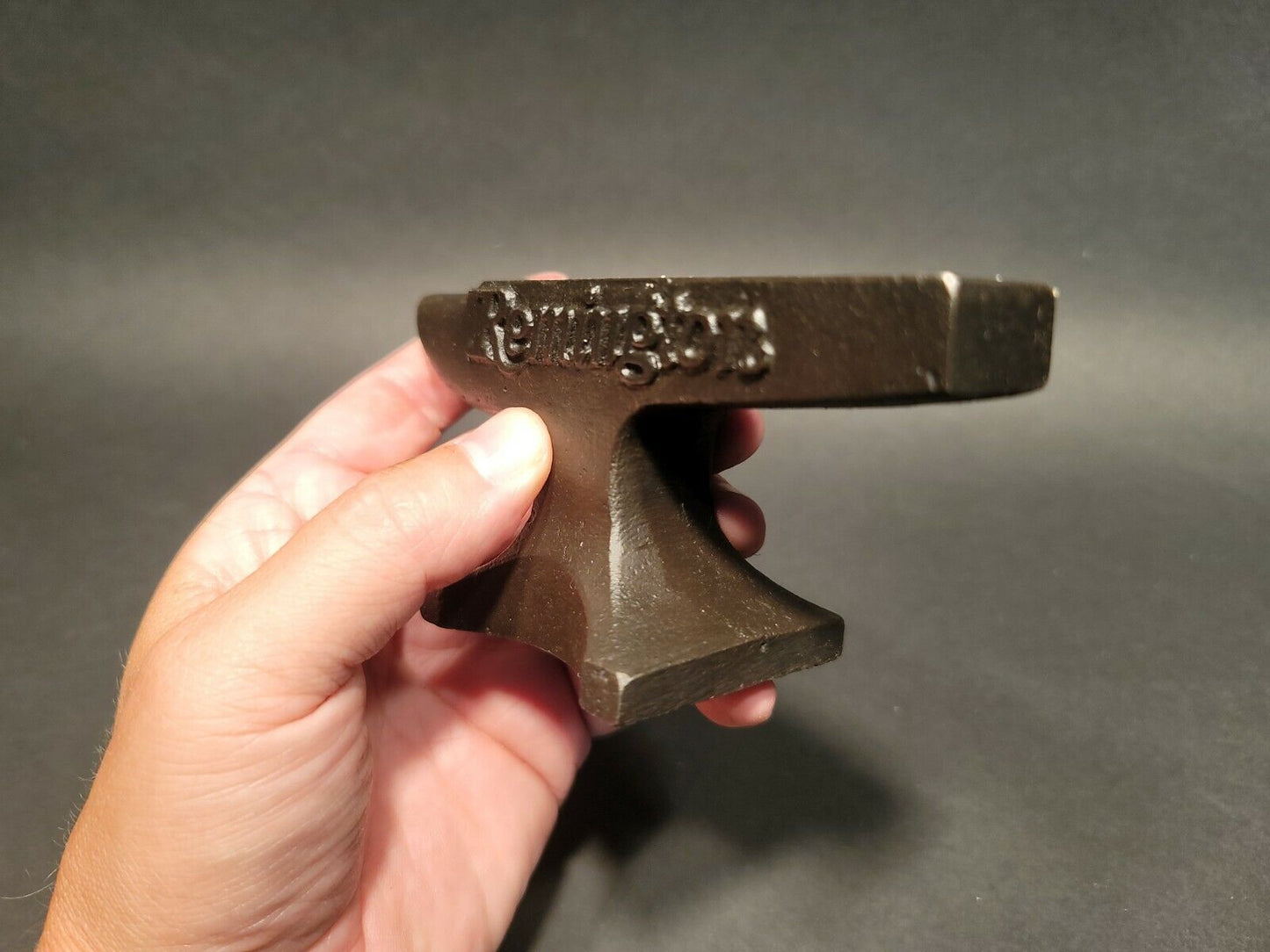 Vintage Antique Style Cast Iron "Remington" Miniature Anvil