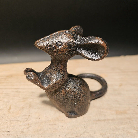 Antique Vintage Style Cast Iron Mouse