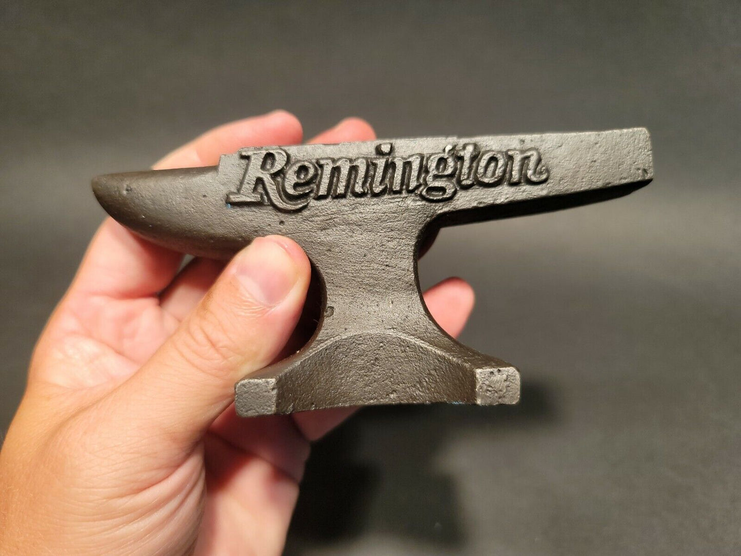 Vintage Antique Style Cast Iron "Remington" Miniature Anvil