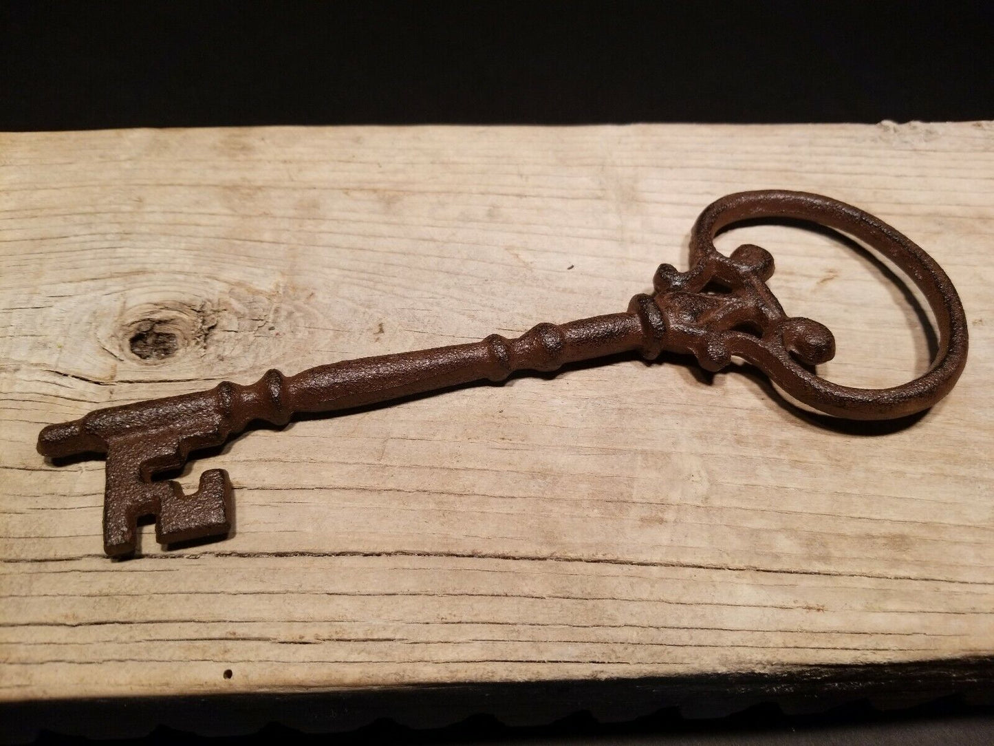 Antique Vintage Style Cast Iron Large Skeleton Key