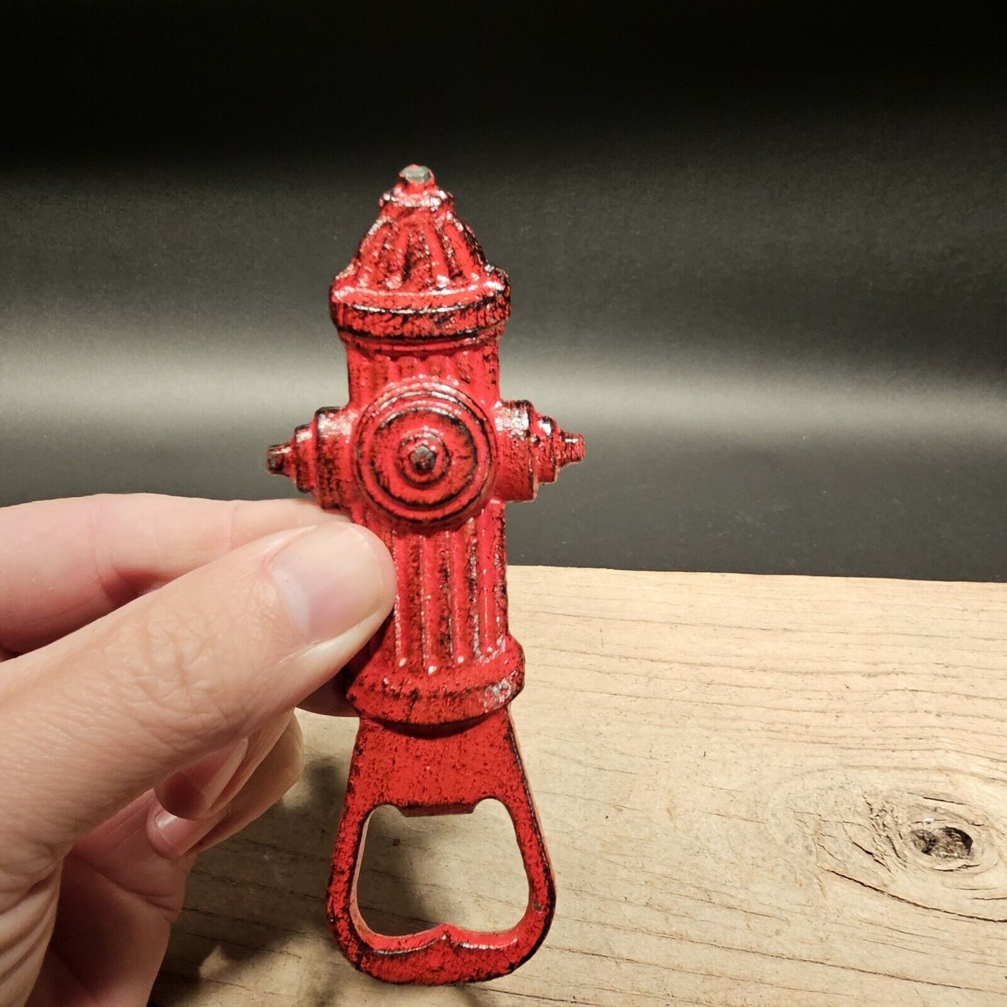Antique Vintage Style Cast Iron Fire Hydrant Bottle Opener Fireman