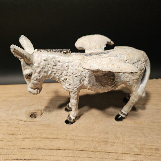 Antique Style Cast Iron Flying Donkey Coin Bank