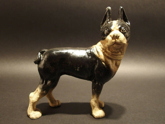 Antique Style Miniature Cast Iron Pug Dog Statue - Early Home Decor