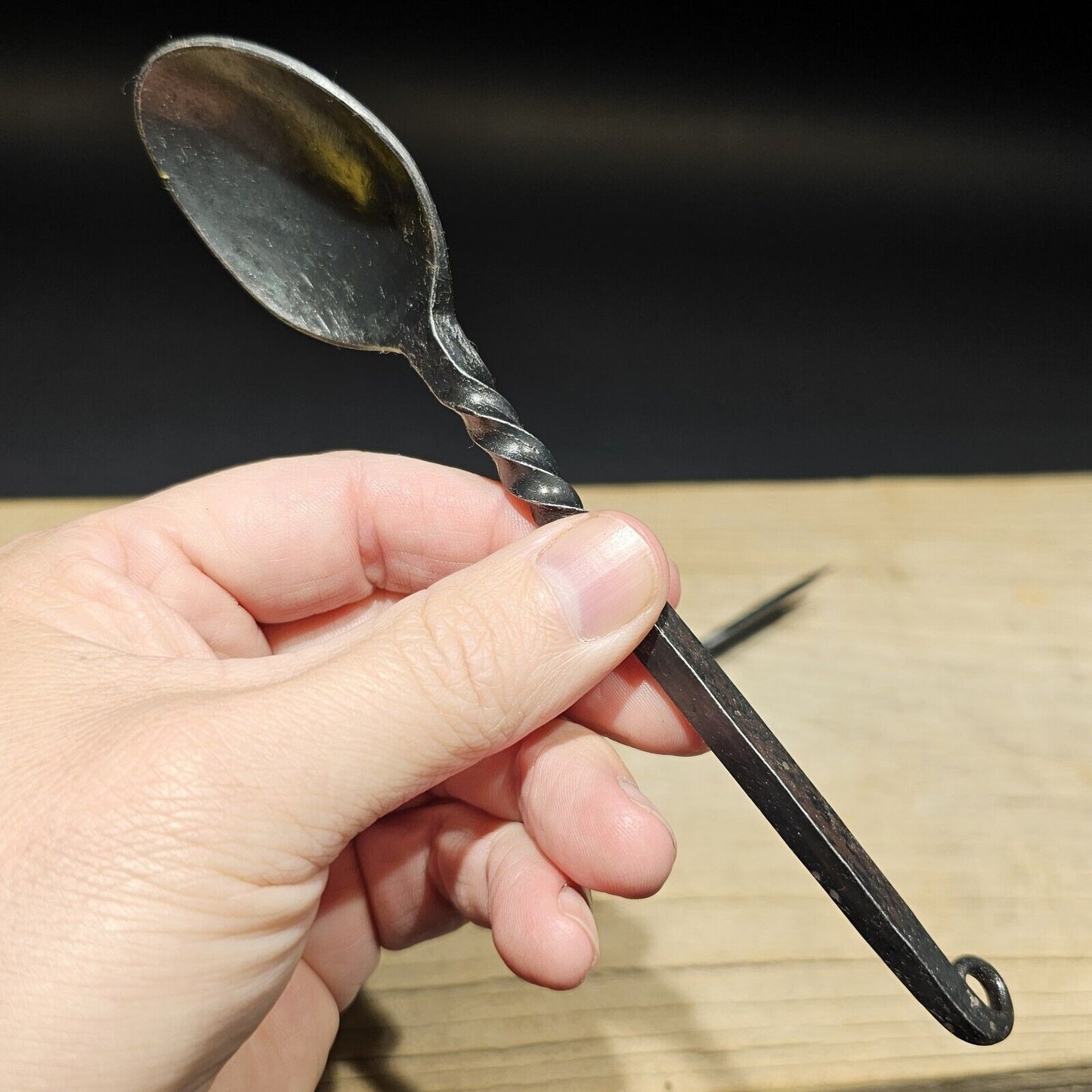 Flint Striker Style Custom Forged Knife Utensil Set