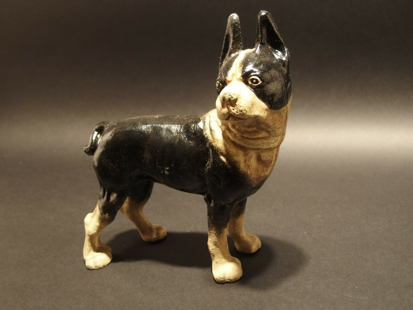 Antique Style Miniature Cast Iron Pug Dog Statue - Early Home Decor