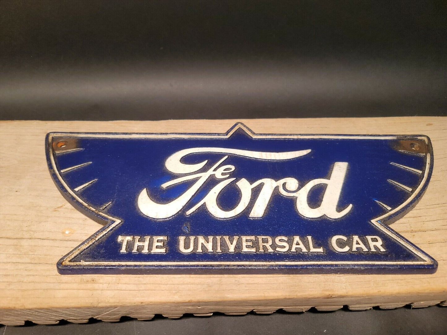 Antique Vintage Style Cast Iron Ford Car Sign Plaque