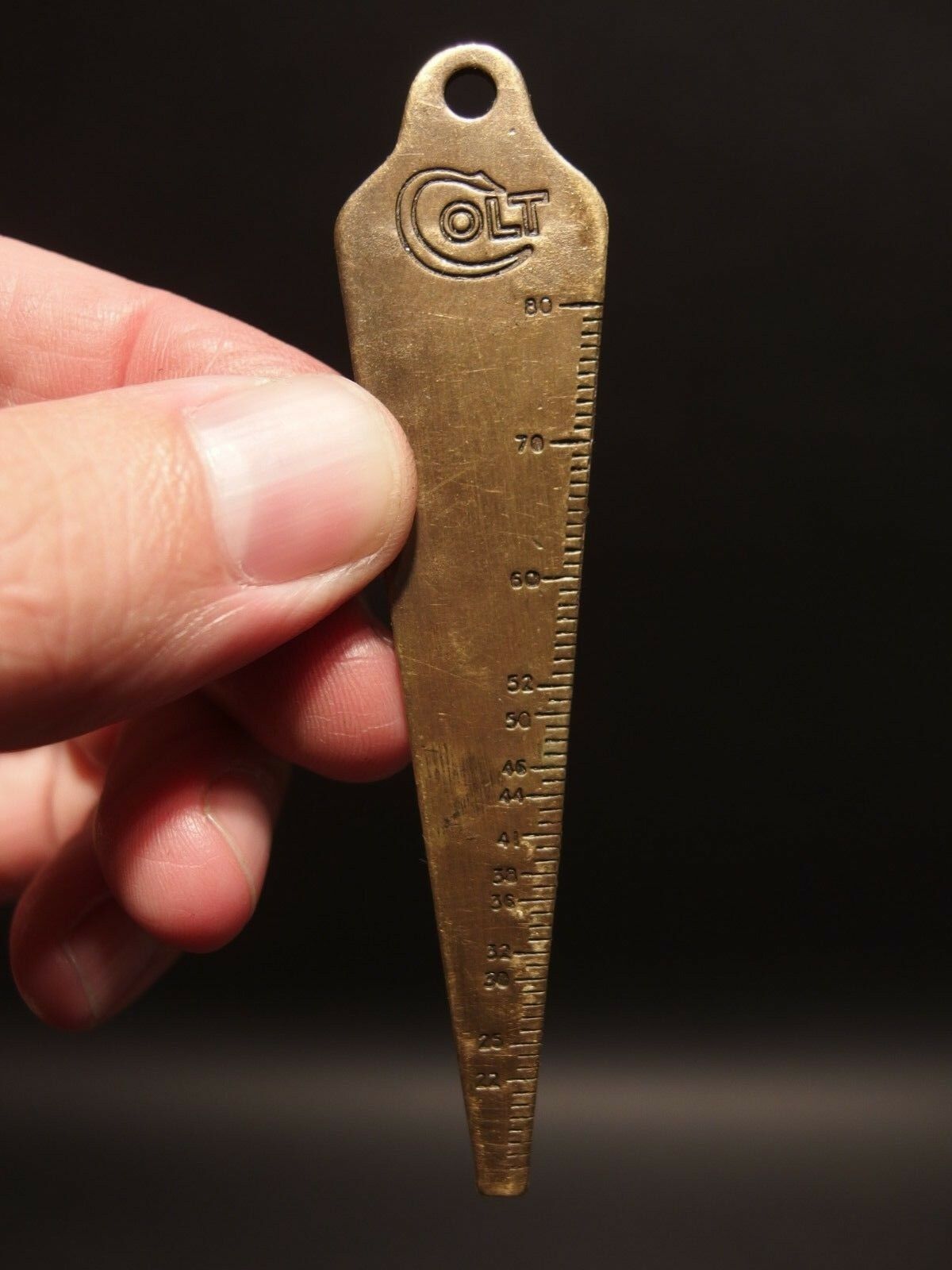 Antique Vintage Style Colt Firearms Gunsmith Bore Gage Key chain - Early Home Decor