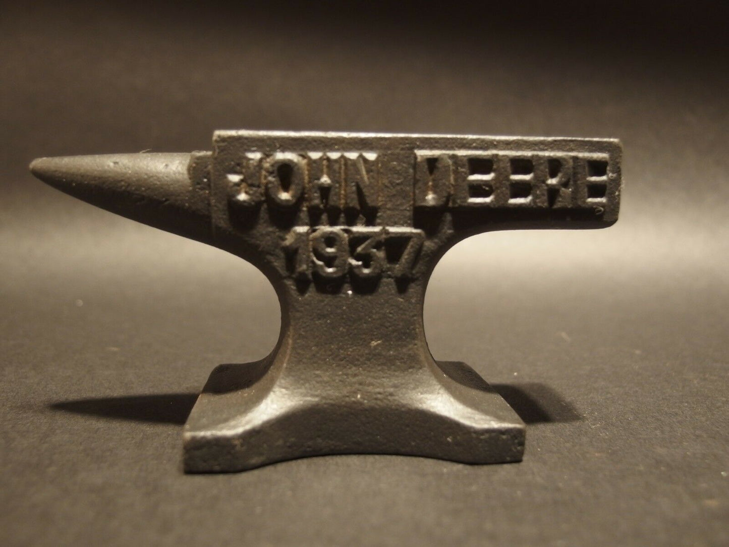 Vintage Antique Style Cast Iron 1937 John Deere Anvil - Early Home Decor