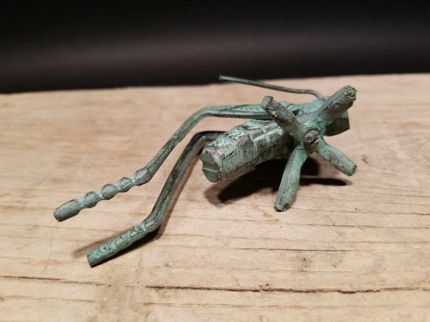 Antique Primitive Vintage Style Solid Brass Fireplace Hearth Cricket