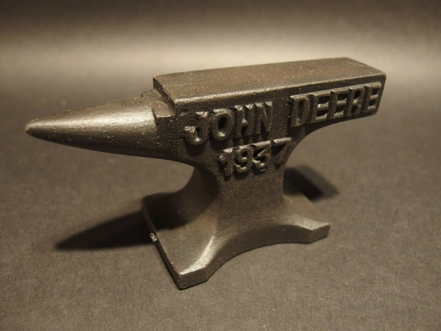 Vintage Antique Style Cast Iron 1937 John Deere Anvil - Early Home Decor